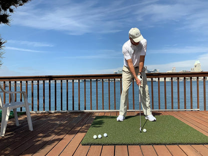 Country Club Elite 5X5-Foot Commercial Golf Practice Mat | Accepts Real Tees, Mimics Real Fairway Turf during Downward Strikes and Provides Honest Feedback without Unwanted Club Bounce