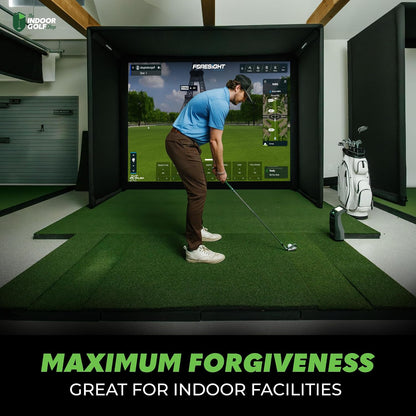 SIGPRO Super Softy Golf Mat 2 3/8 in Thick with Extra-Long 48" Replaceable Hitting Strip, Rubber Tile Base Commercial Stability, Indoor Driving Range & Simulator Practice Mats (Left & Right Handed)