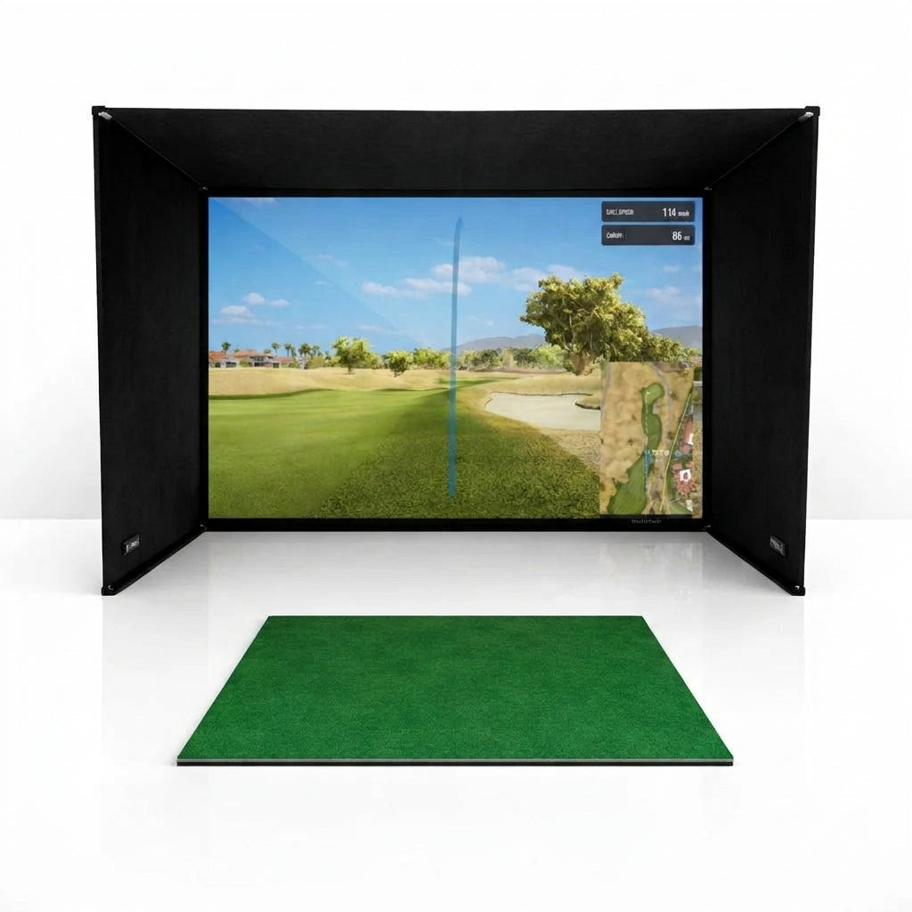 Simbox Golf Simulator Enclosure - 7 Sizes Available — Studio Shot