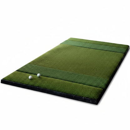 SIGPRO Super Softy Golf Mat 2 3/8 in Thick with Extra-Long 48" Replaceable Hitting Strip, Rubber Tile Base Commercial Stability, Indoor Driving Range & Simulator Practice Mats (Left & Right Handed)